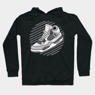 AJ 4 Retro Military Black Sneaker Hoodie